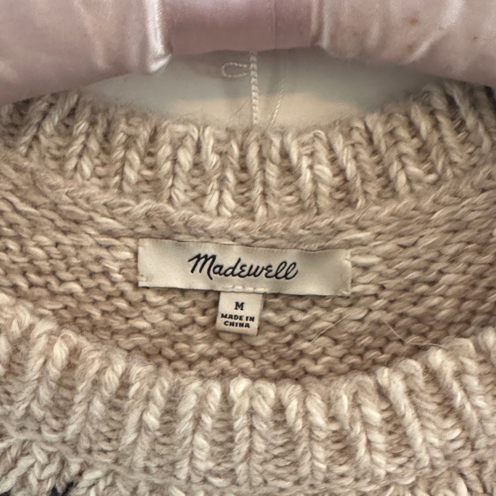 Madewell Driftweave Fair Isle Sweater Alpaca Wool Blend - Picture 4 of 4